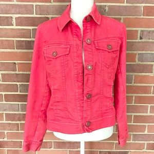 Rafaella Coral Denim Jacket Size 10